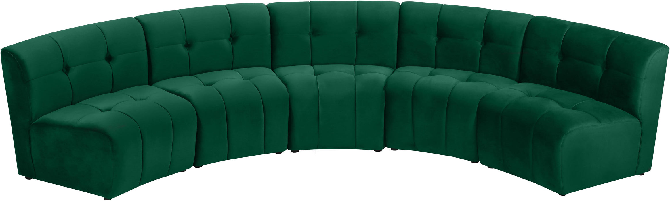 Limitless Green Velvet 5pc. Modular Sectional - Just Furniture (PA) - Multi Location