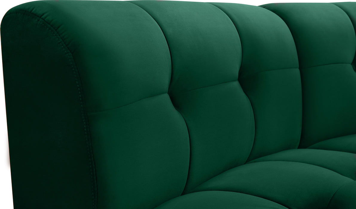 Limitless Green Velvet 15pc. Modular Sectional - Just Furniture (PA) - Multi Location
