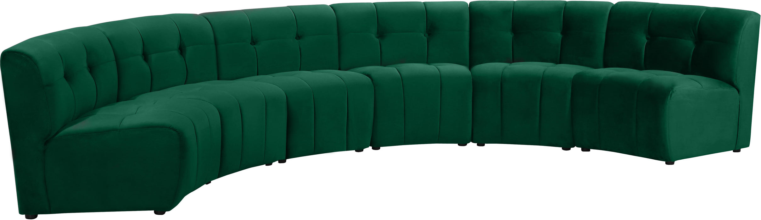 Limitless Green Velvet 6pc. Modular Sectional - Just Furniture (PA) - Multi Location