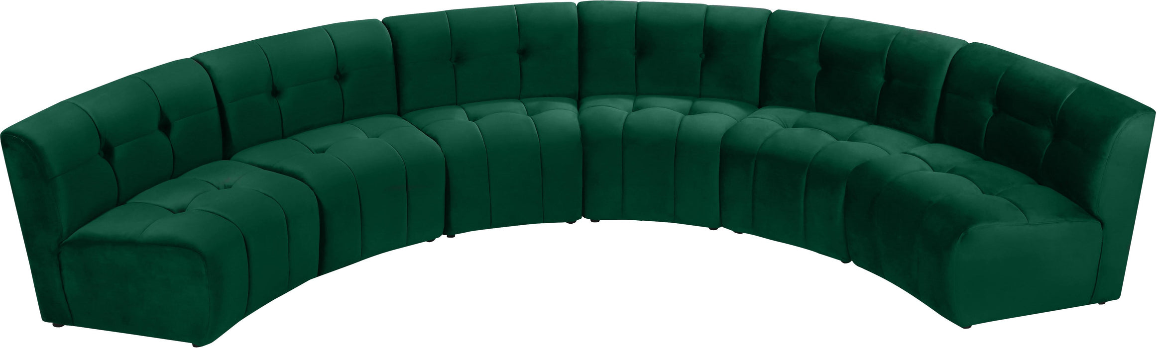 Limitless Green Velvet 6pc. Modular Sectional - Just Furniture (PA) - Multi Location