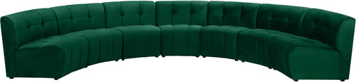 Limitless Green Velvet 7pc. Modular Sectional - Just Furniture (PA) - Multi Location