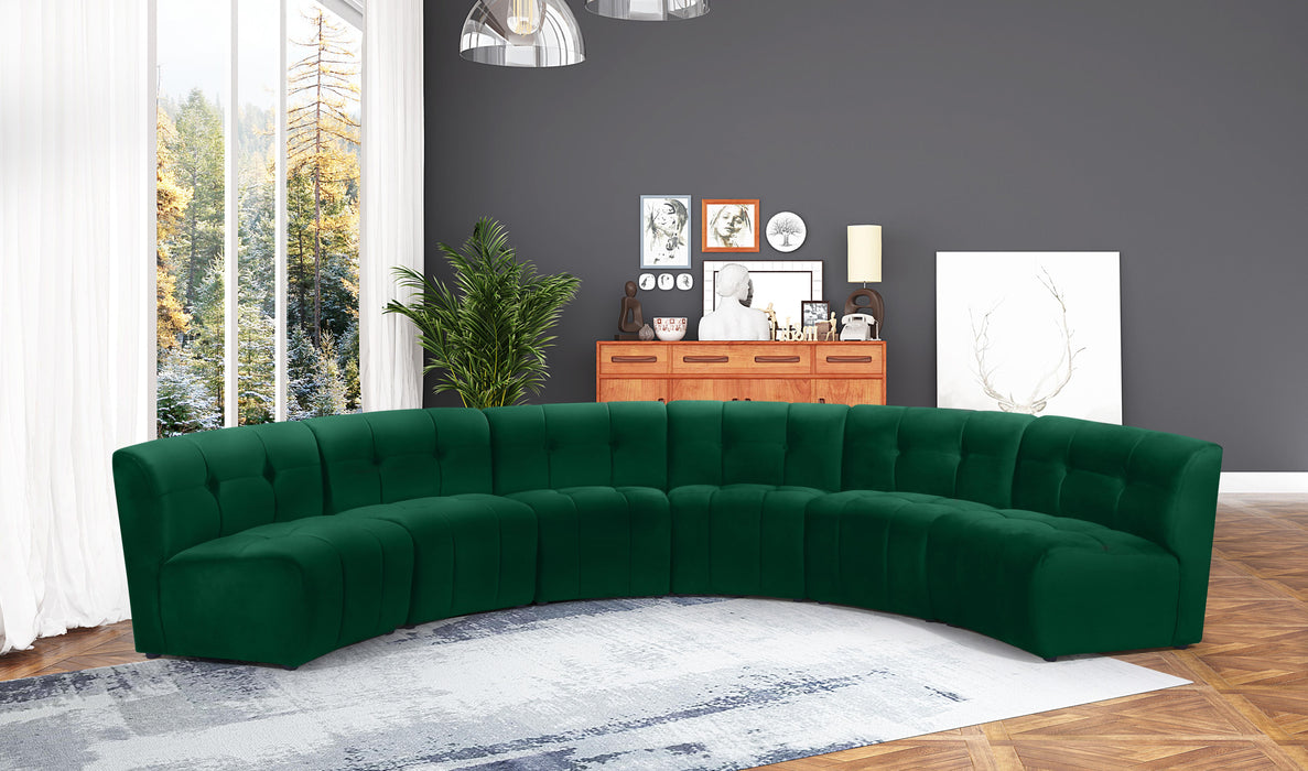 Limitless Green Velvet 6pc. Modular Sectional - Just Furniture (PA) - Multi Location