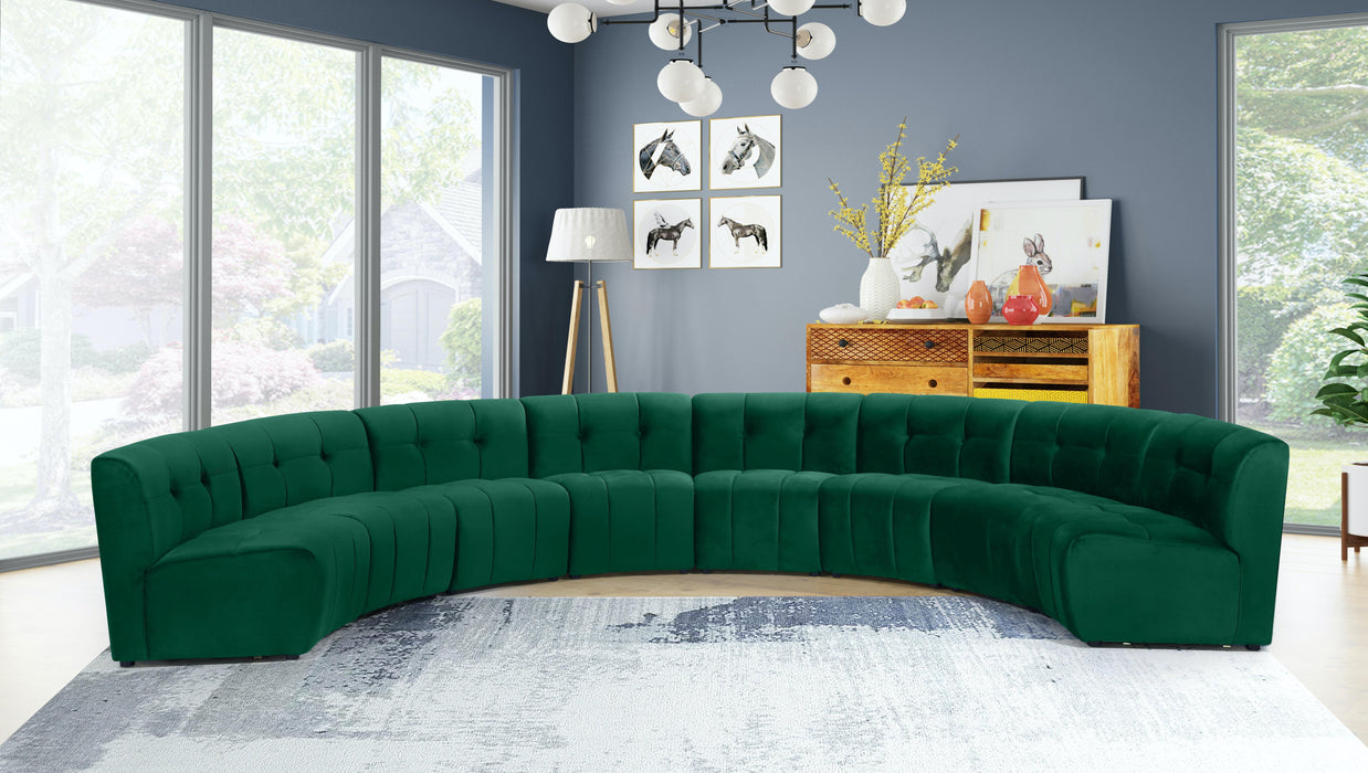 Limitless Green Velvet 8pc. Modular Sectional - Just Furniture (PA) - Multi Location