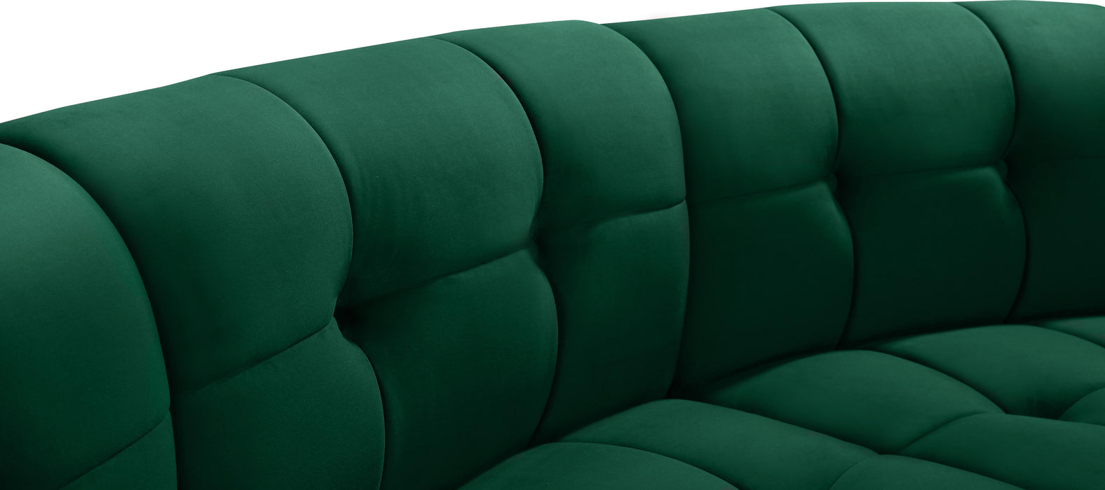 Limitless Green Velvet 15pc. Modular Sectional - Just Furniture (PA) - Multi Location