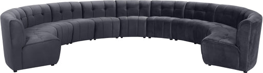 Limitless Grey Velvet 11pc. Modular Sectional - Just Furniture (PA) - Multi Location