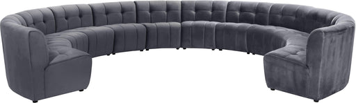 Limitless Grey Velvet 12pc. Modular Sectional - Just Furniture (PA) - Multi Location