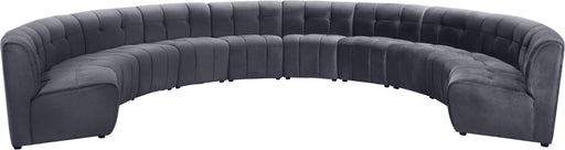 Limitless Grey Velvet 10pc. Modular Sectional - Just Furniture (PA) - Multi Location