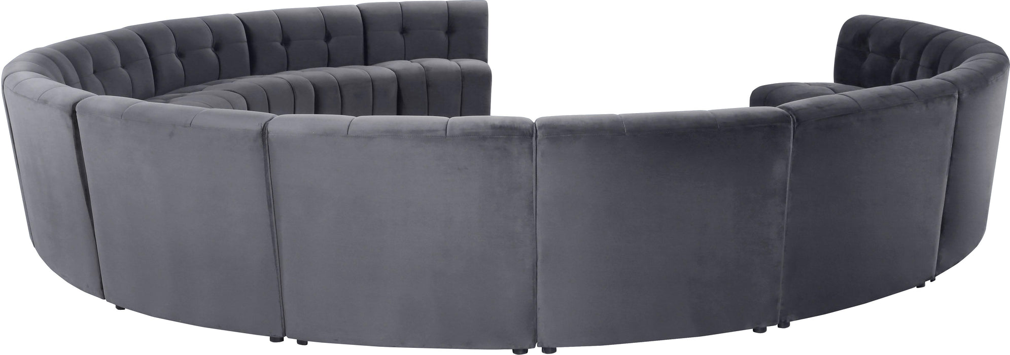 Limitless Grey Velvet 13pc. Modular Sectional - Just Furniture (PA) - Multi Location