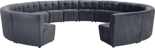Limitless Grey Velvet 14pc. Modular Sectional - Just Furniture (PA) - Multi Location
