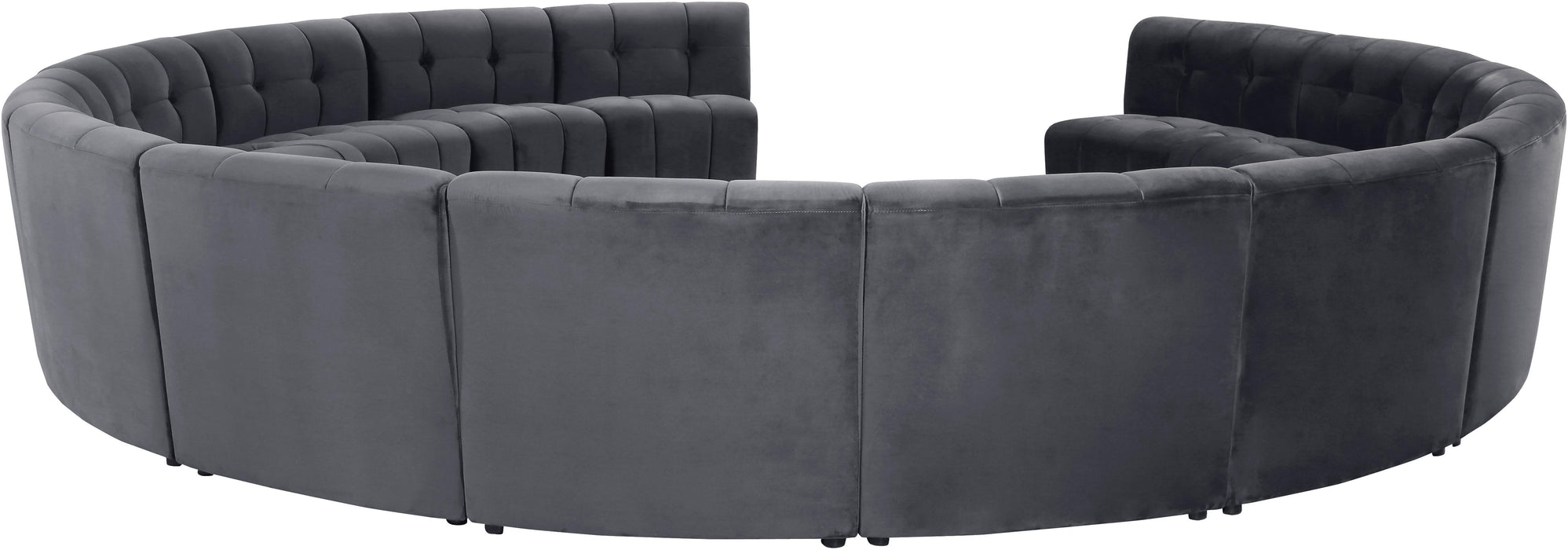 Limitless Grey Velvet 14pc. Modular Sectional - Just Furniture (PA) - Multi Location