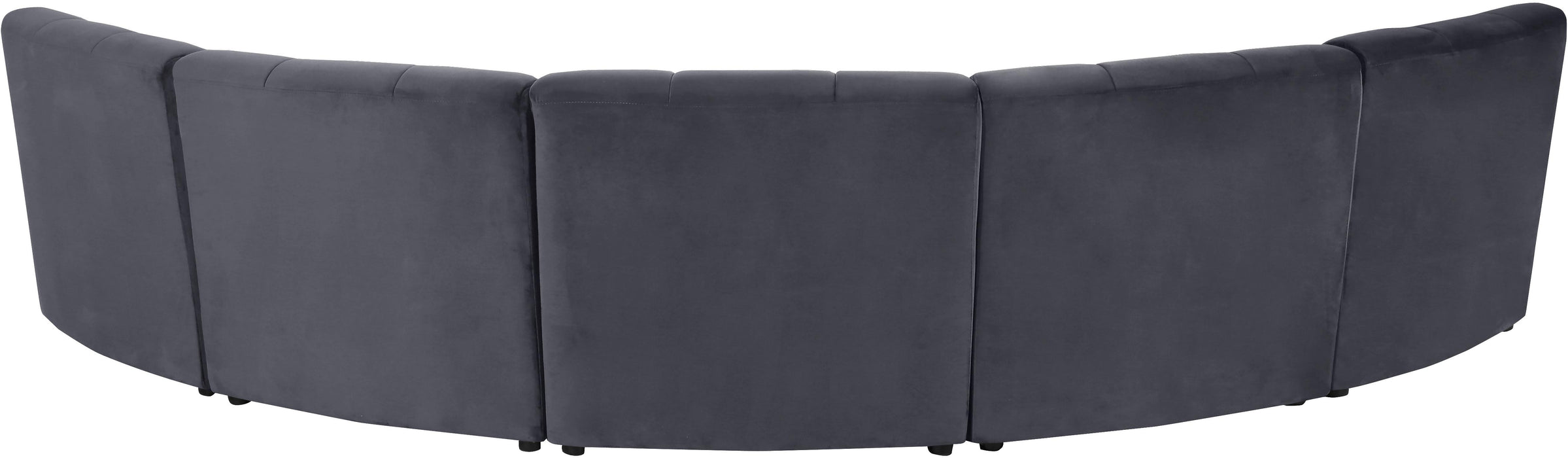 Limitless Grey Velvet 5pc. Modular Sectional - Just Furniture (PA) - Multi Location