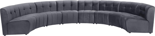 Limitless Grey Velvet 8pc. Modular Sectional - Just Furniture (PA) - Multi Location