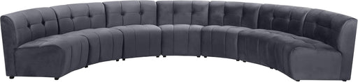 Limitless Grey Velvet 7pc. Modular Sectional - Just Furniture (PA) - Multi Location