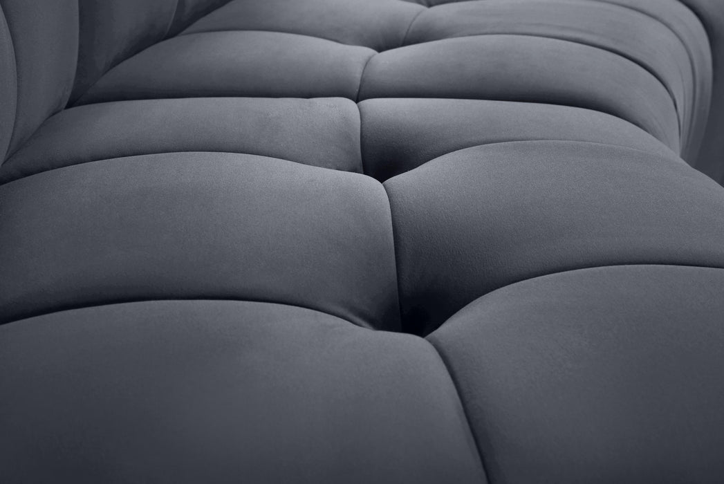 Limitless Grey Velvet 6pc. Modular Sectional - Just Furniture (PA) - Multi Location
