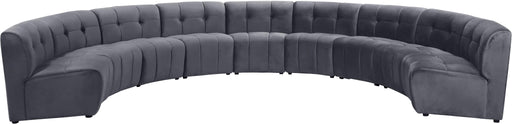 Limitless Grey Velvet 9pc. Modular Sectional - Just Furniture (PA) - Multi Location