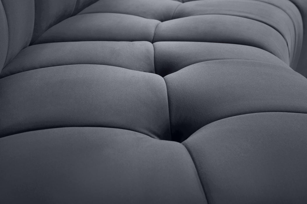 Limitless Grey Velvet 7pc. Modular Sectional - Just Furniture (PA) - Multi Location