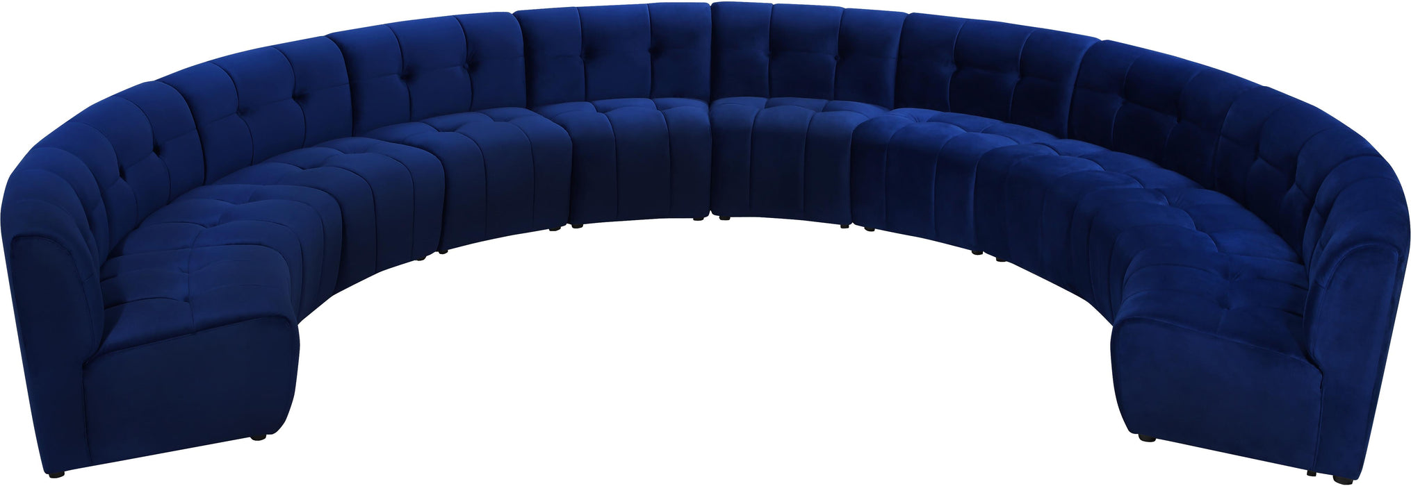 Limitless Navy Velvet 10pc. Modular Sectional - Just Furniture (PA) - Multi Location