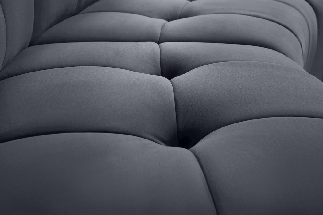 Limitless Grey Velvet 8pc. Modular Sectional - Just Furniture (PA) - Multi Location