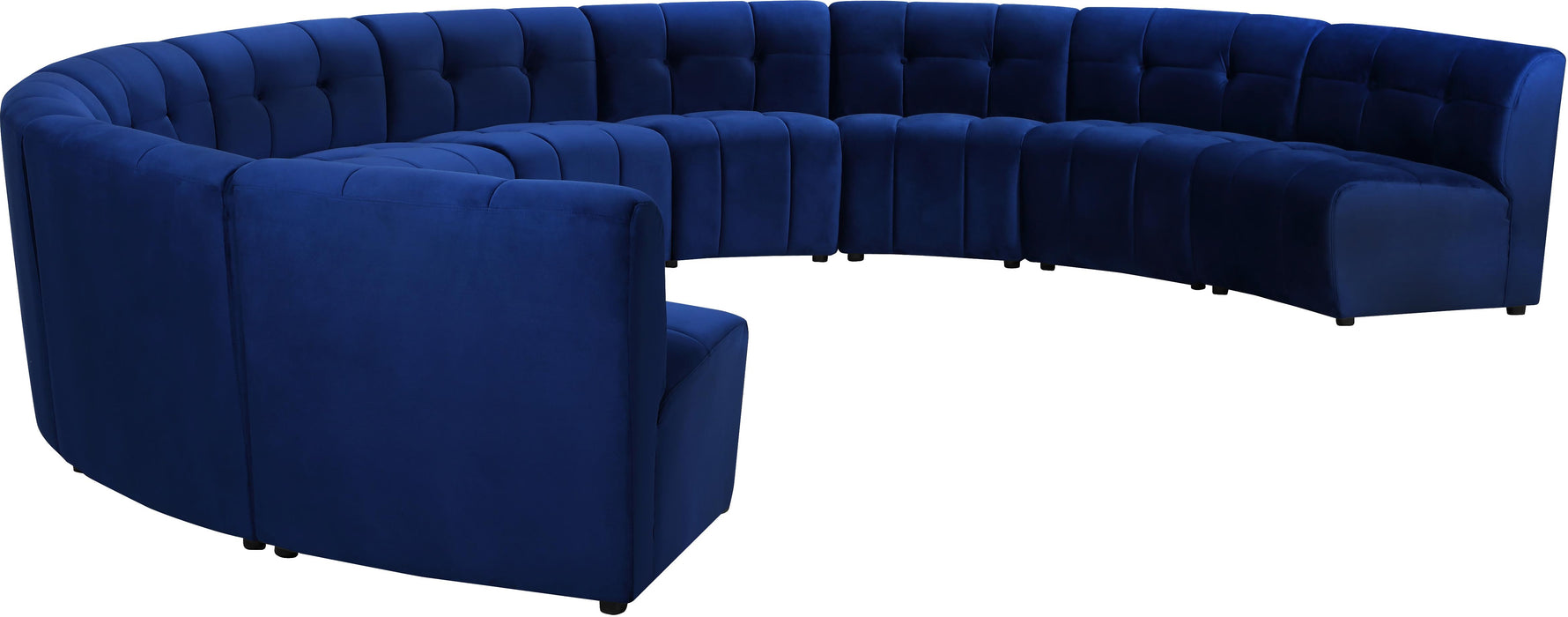 Limitless Navy Velvet 10pc. Modular Sectional - Just Furniture (PA) - Multi Location