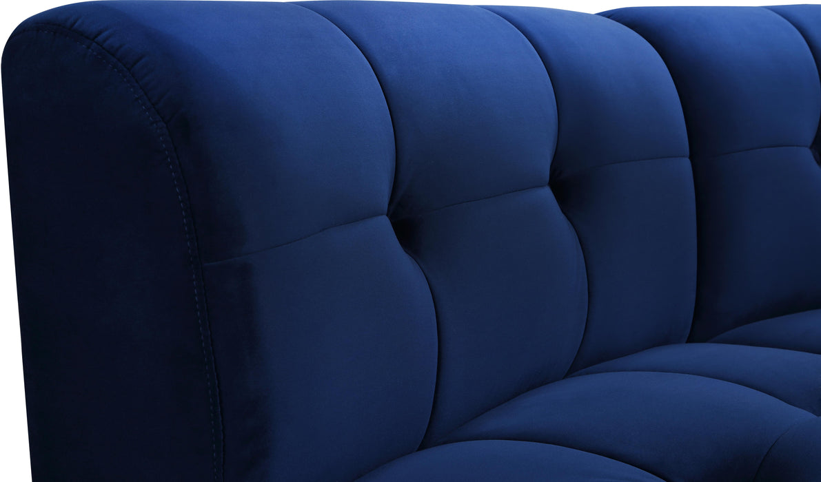 Limitless Navy Velvet 15pc. Modular Sectional - Just Furniture (PA) - Multi Location