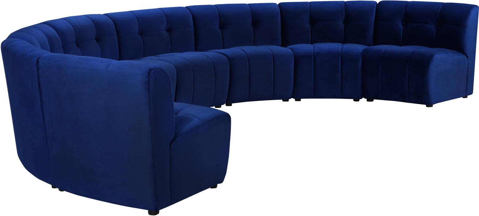 Limitless Navy Velvet 8pc. Modular Sectional - Just Furniture (PA) - Multi Location