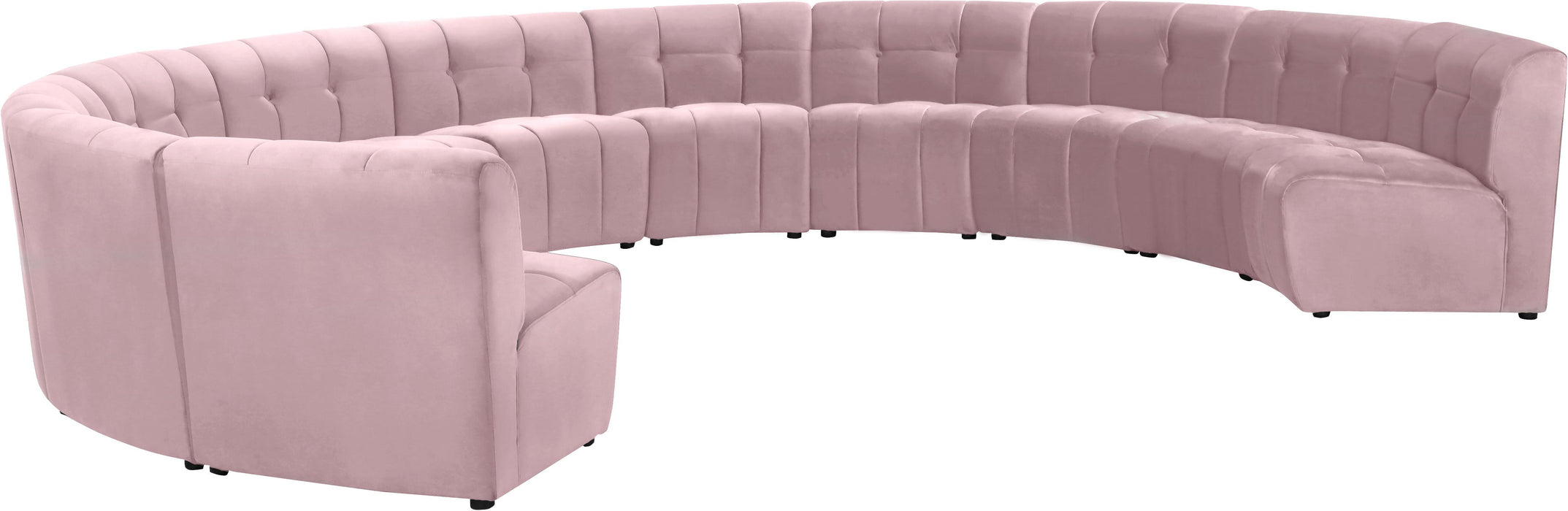 Limitless Pink Velvet 11pc. Modular Sectional - Just Furniture (PA) - Multi Location