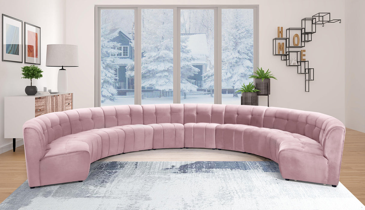Limitless Pink Velvet 10pc. Modular Sectional - Just Furniture (PA) - Multi Location
