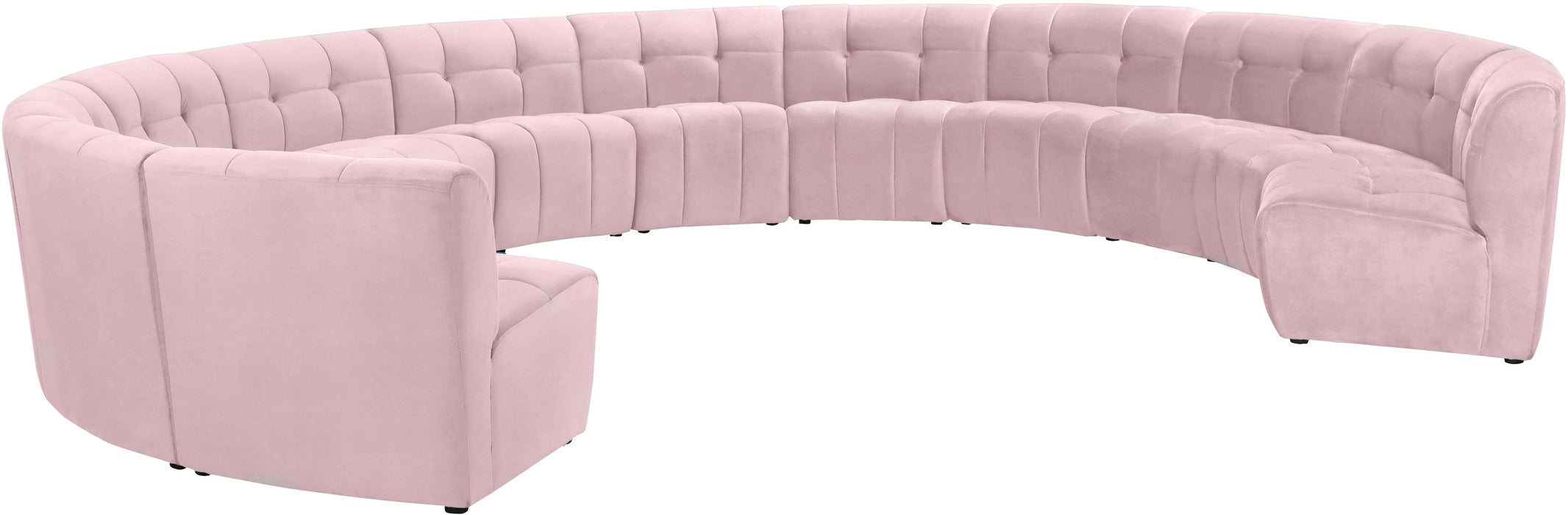 Limitless Pink Velvet 12pc. Modular Sectional - Just Furniture (PA) - Multi Location