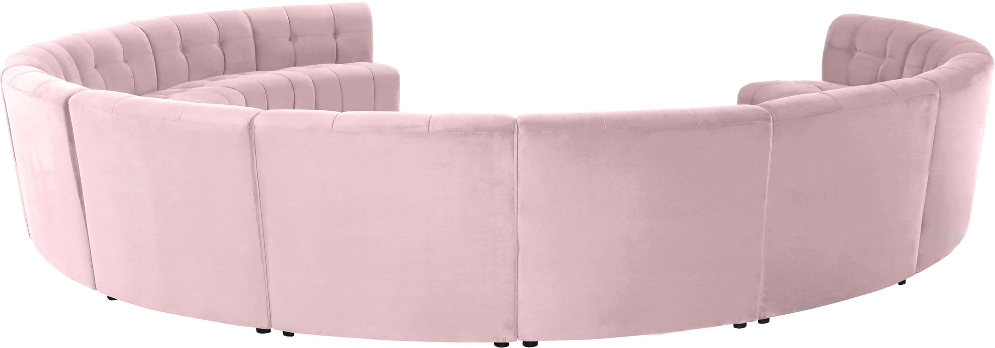 Limitless Pink Velvet 12pc. Modular Sectional - Just Furniture (PA) - Multi Location