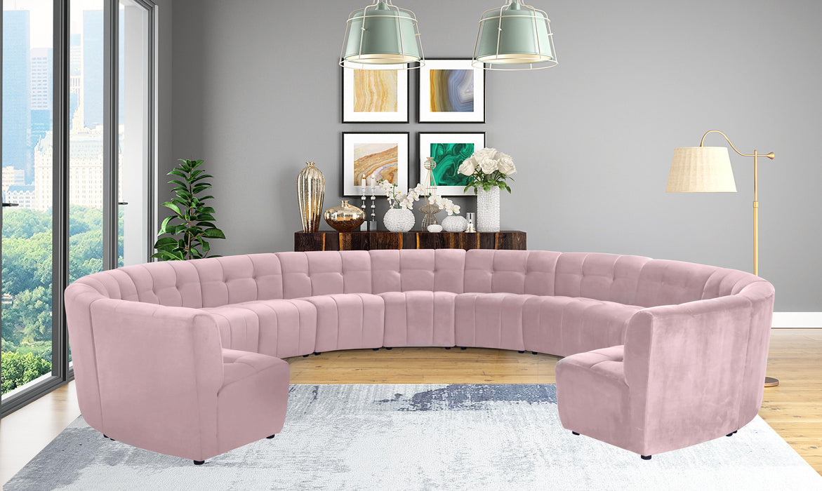 Limitless Pink Velvet 13pc. Modular Sectional - Just Furniture (PA) - Multi Location