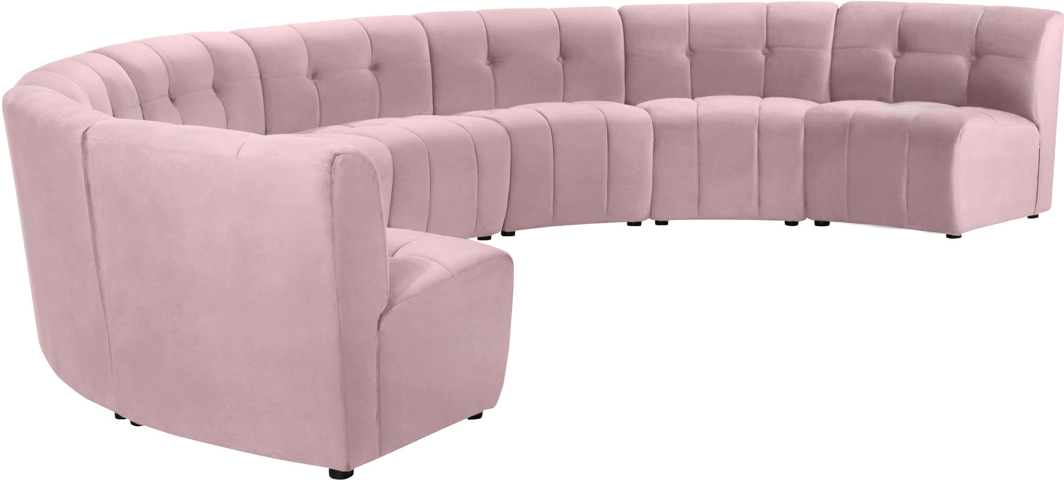 Limitless Pink Velvet 8pc. Modular Sectional - Just Furniture (PA) - Multi Location