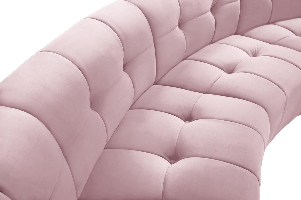 Limitless Pink Velvet 12pc. Modular Sectional - Just Furniture (PA) - Multi Location