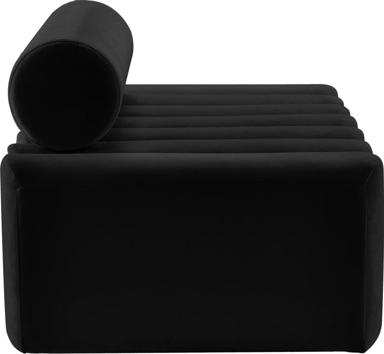 Melody Black Velvet Loveseat - Just Furniture (PA) - Multi Location