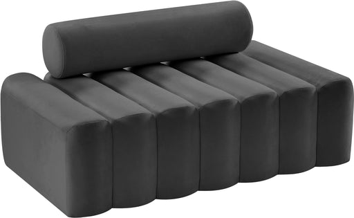Melody Grey Velvet Loveseat - Just Furniture (PA) - Multi Location