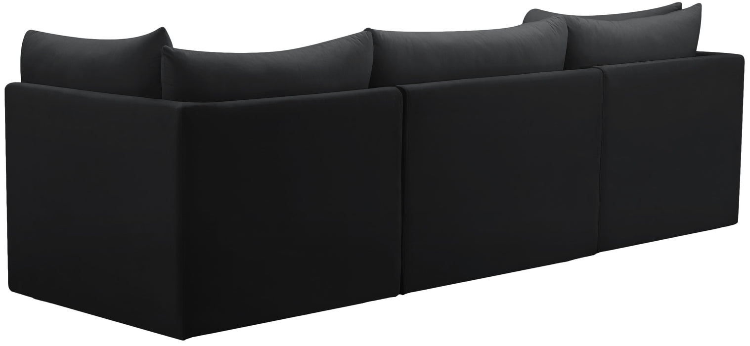 Jacob Black Velvet Modular Sofa - Just Furniture (PA) - Multi Location