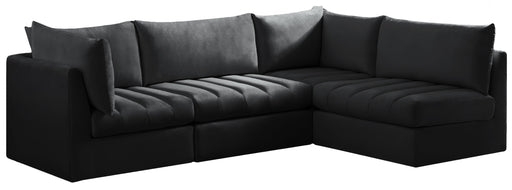 Jacob Black Velvet Modular Sectional - Just Furniture (PA) - Multi Location