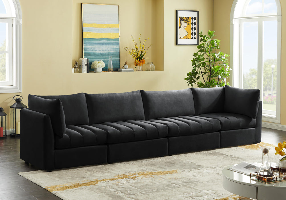 Jacob Black Velvet Modular Sofa - Just Furniture (PA) - Multi Location