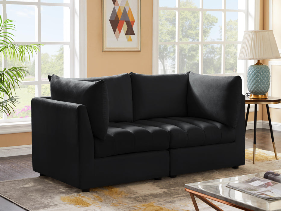 Jacob Black Velvet Modular Sofa - Just Furniture (PA) - Multi Location
