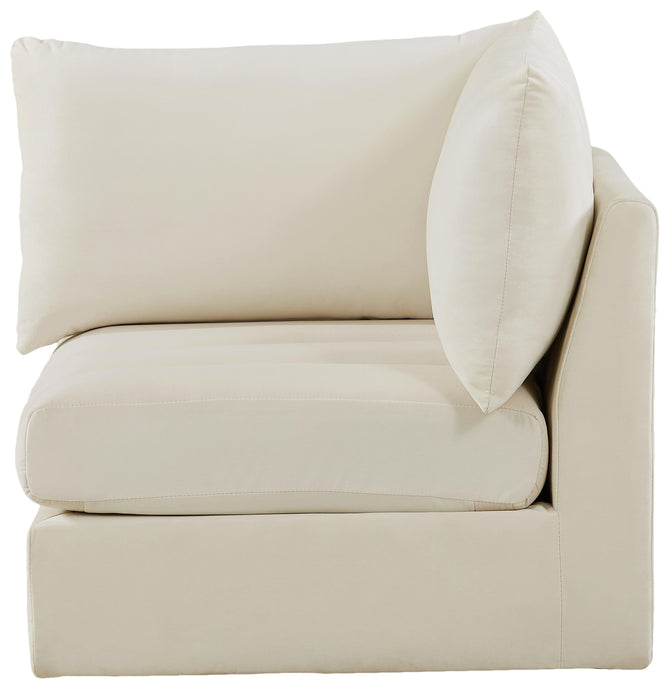 Jacob Cream Velvet Corner - Just Furniture (PA) - Multi Location