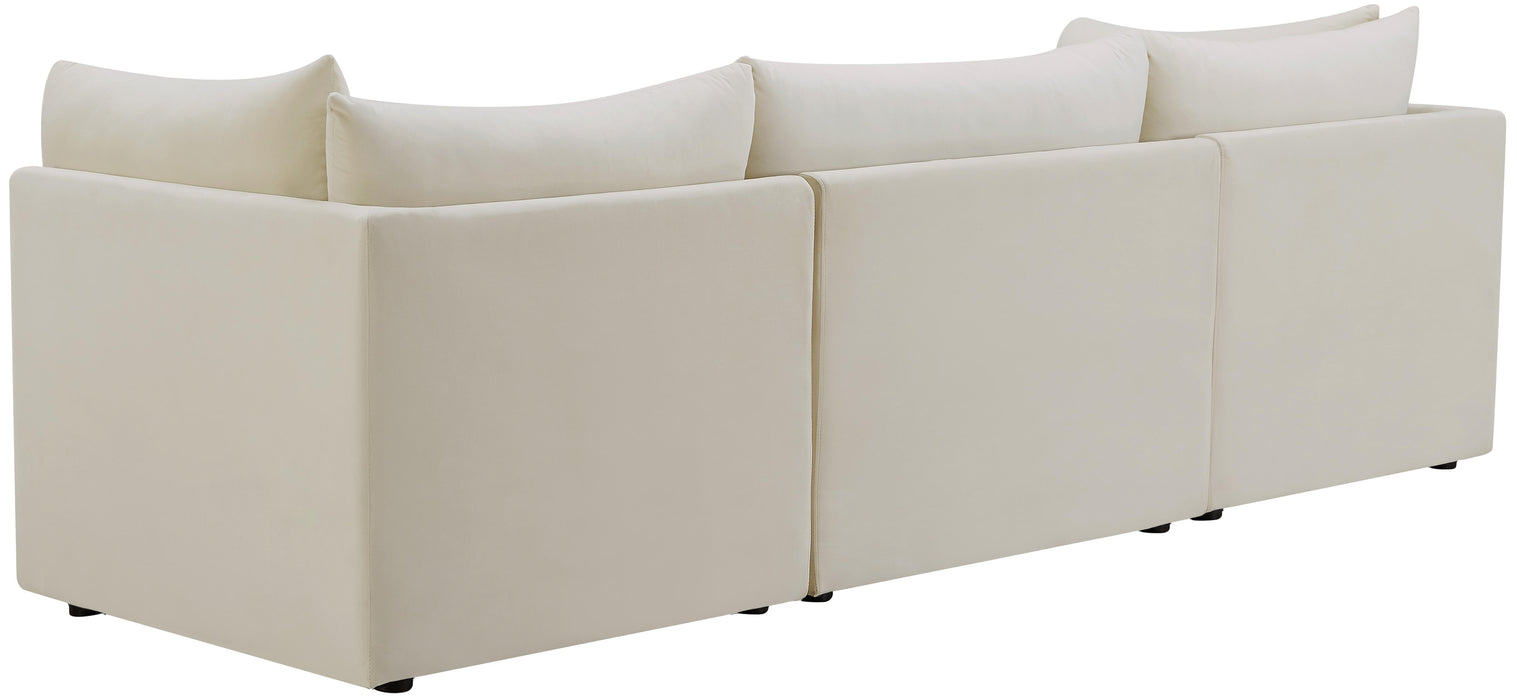 Jacob Cream Velvet Modular Sofa - Just Furniture (PA) - Multi Location