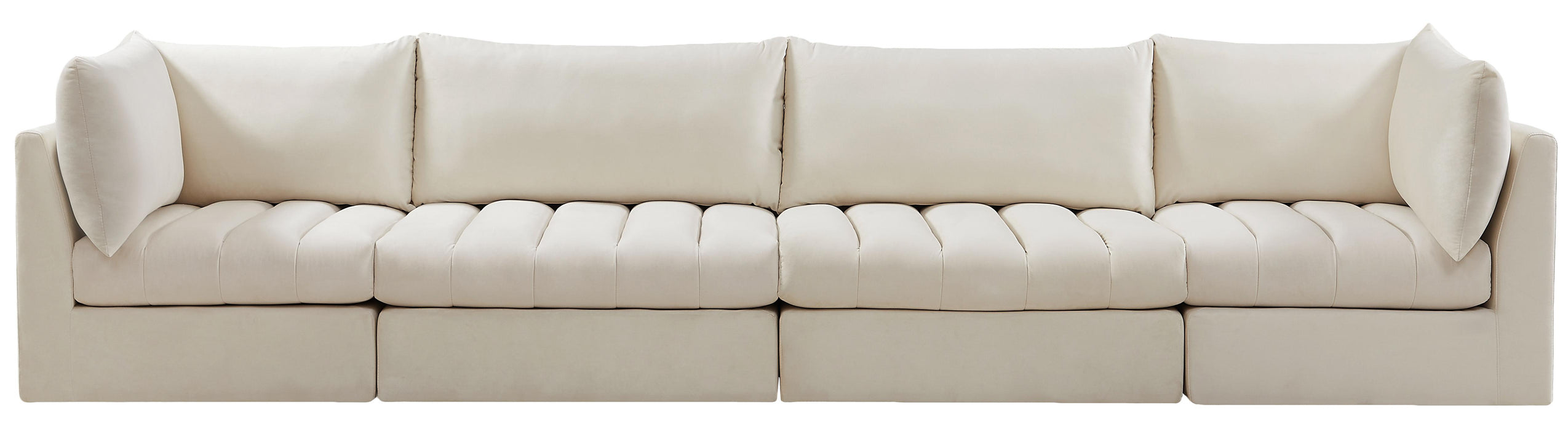 Jacob Cream Velvet Modular Sofa - Just Furniture (PA) - Multi Location