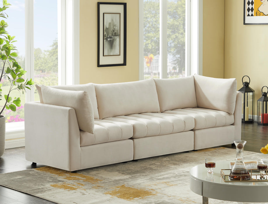 Jacob Cream Velvet Modular Sofa - Just Furniture (PA) - Multi Location