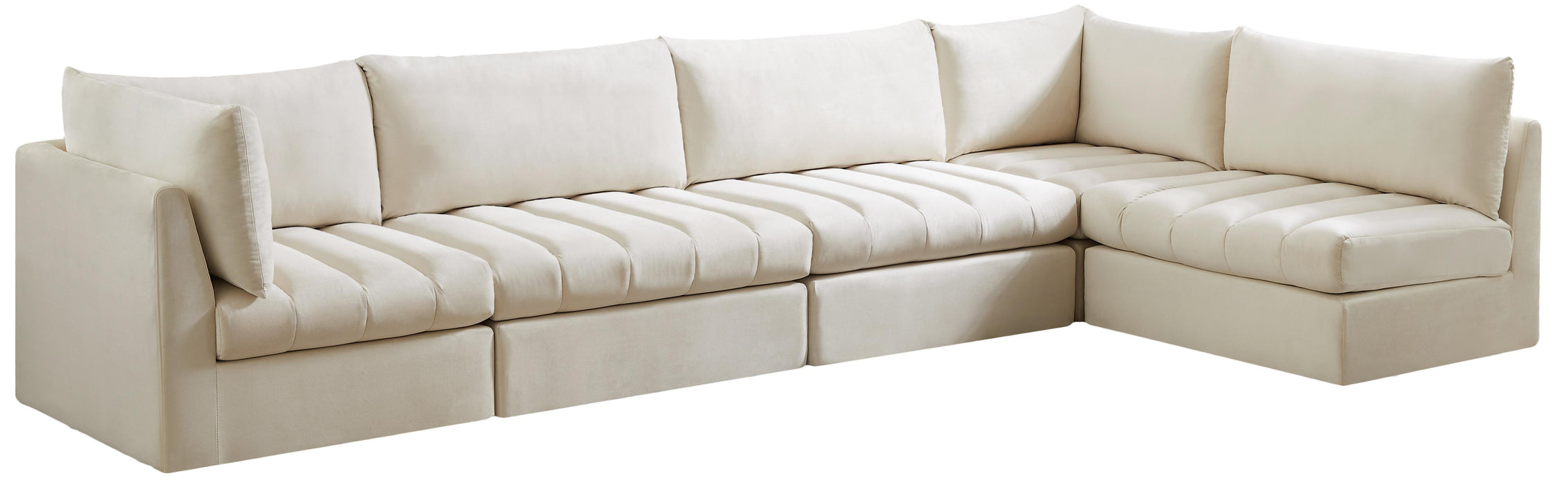 Jacob Cream Velvet Modular Sectional - Just Furniture (PA) - Multi Location