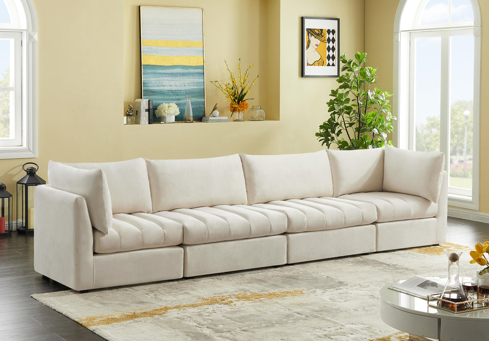 Jacob Cream Velvet Modular Sofa - Just Furniture (PA) - Multi Location