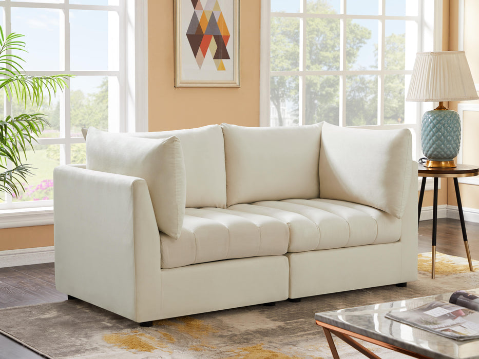 Jacob Cream Velvet Modular Sofa - Just Furniture (PA) - Multi Location