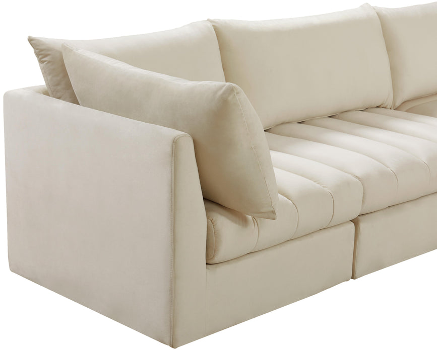 Jacob Cream Velvet Modular Sectional - Just Furniture (PA) - Multi Location