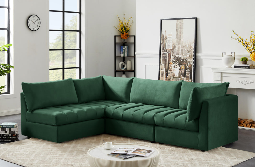 Jacob Green Velvet Modular Sectional - Just Furniture (PA) - Multi Location