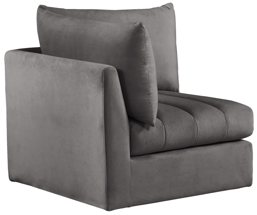 Jacob Grey Velvet Corner - Just Furniture (PA) - Multi Location