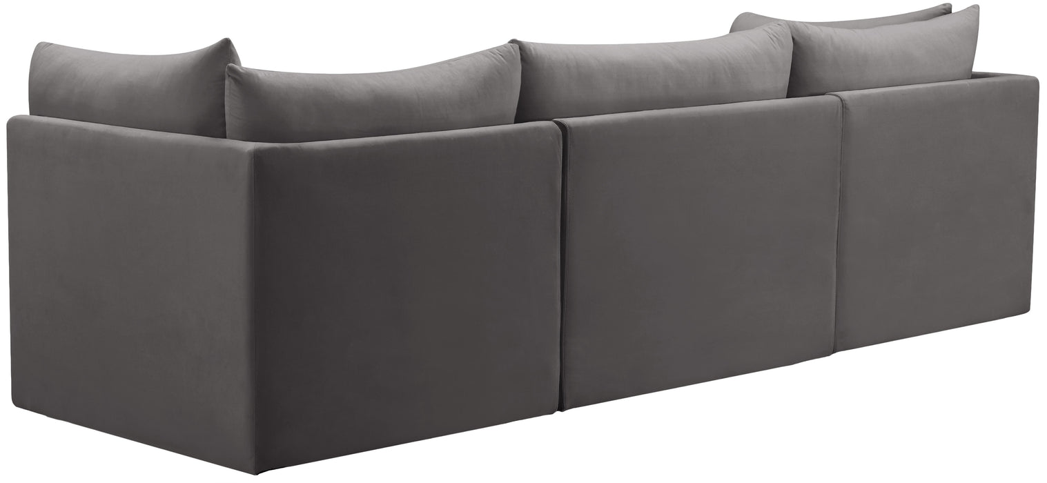 Jacob Grey Velvet Modular Sofa - Just Furniture (PA) - Multi Location