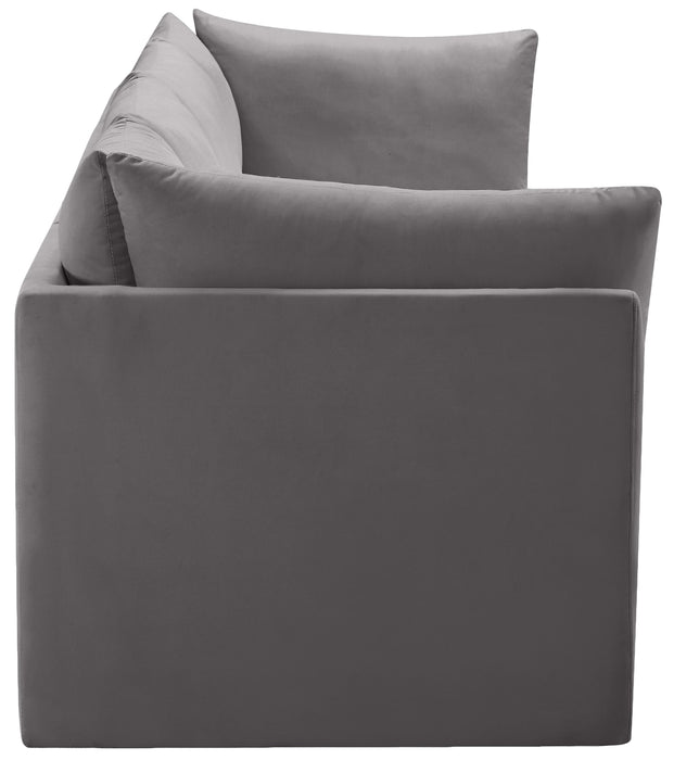 Jacob Grey Velvet Modular Sofa - Just Furniture (PA) - Multi Location